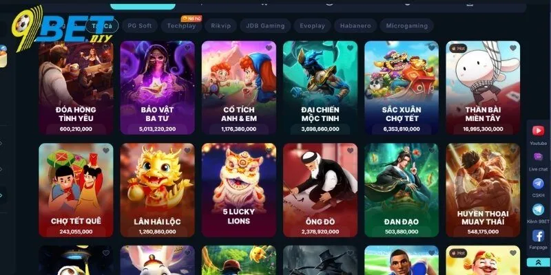 Mẹo chơi Slot 9BET hiệu quả, gia tăng cơ hội thắng