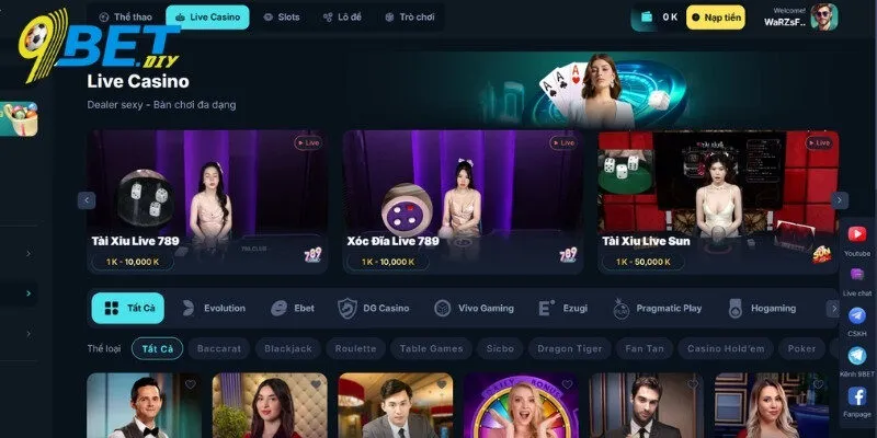 Tìm hiểu thông tin cơ bản về Live Casino